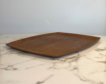 Vintage Scandinavian teak serving tray