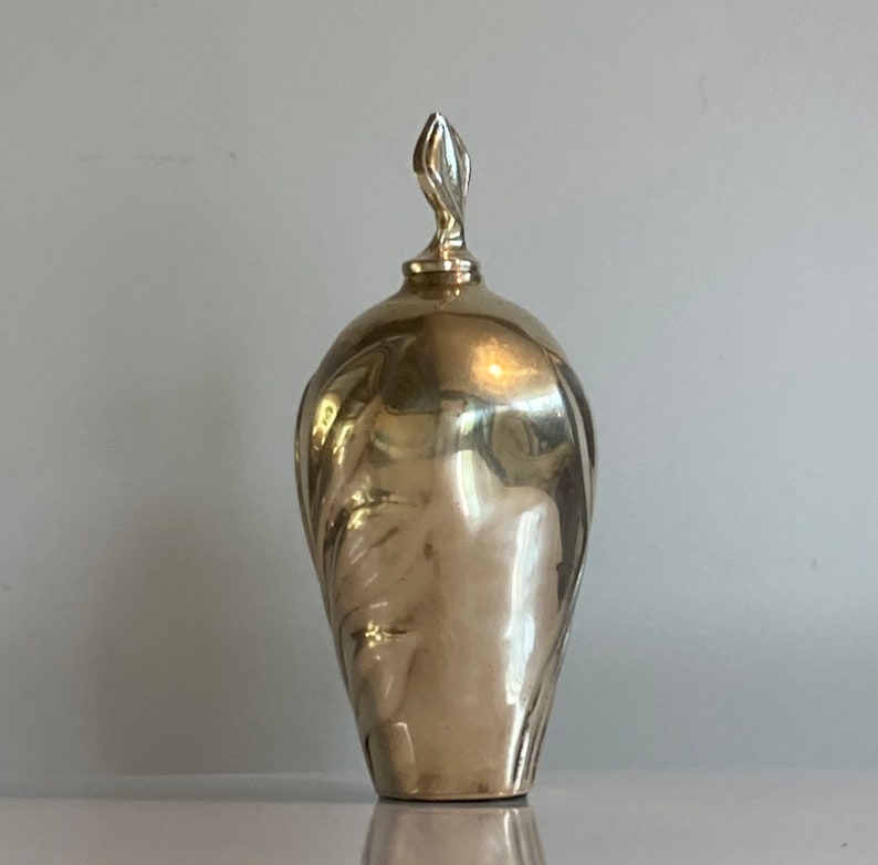 Vintage Dolbi Cashier brass perfume bottle image 3