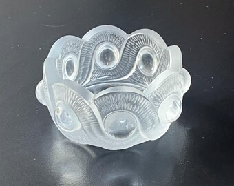 Midcentury Lalique signed Glass bowl “Gao”