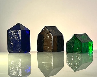 Murano Handblown glass sculpture paperweights signed V. Nason