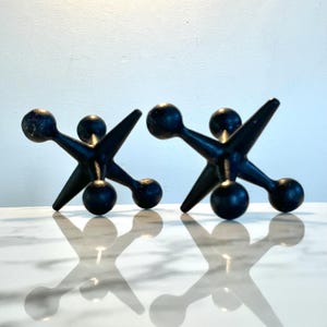 Vintage Bill Curry Style Chrome Jacks Jax Sculpture | Design