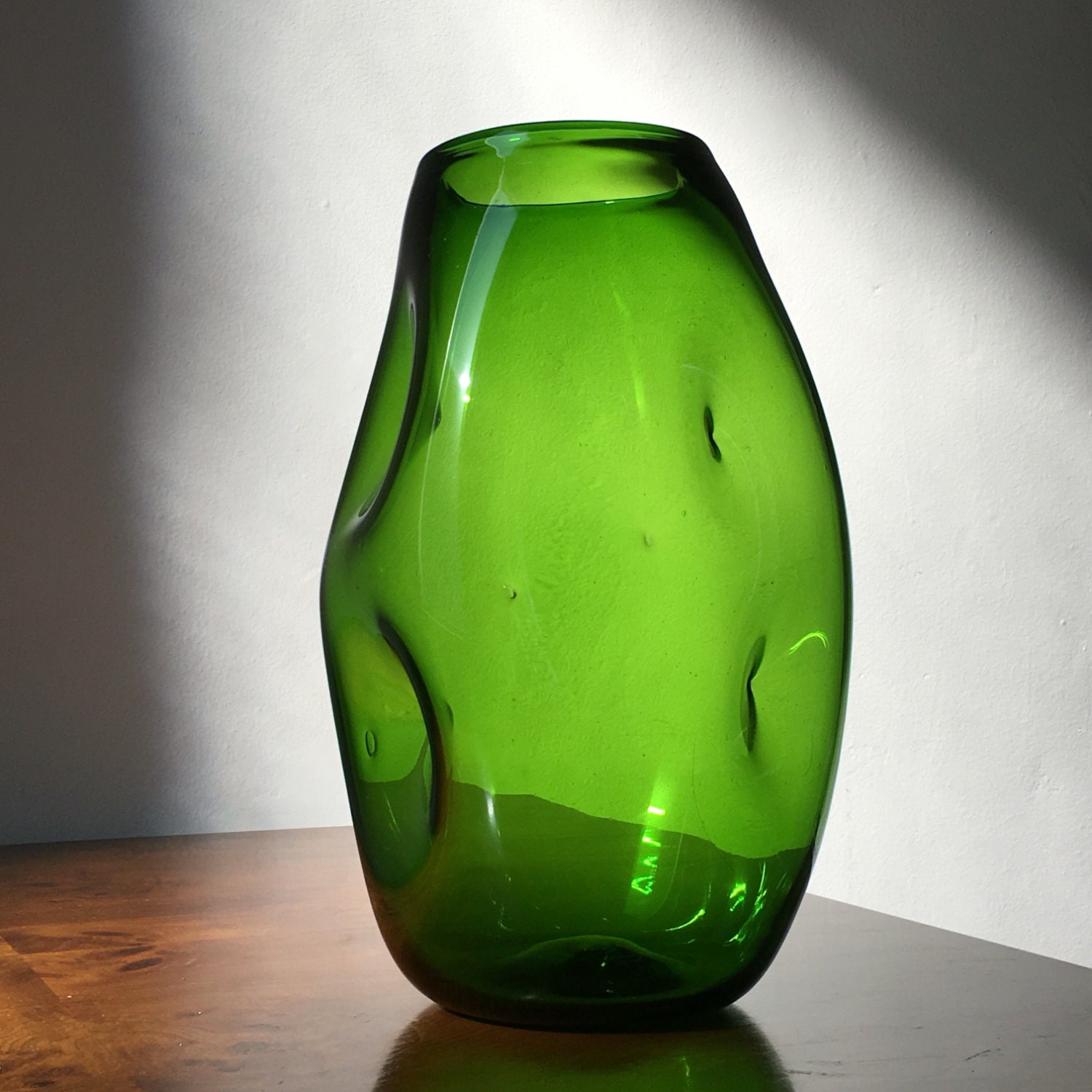 Handblown Blenko Vase by Windlow Anderson Etsy