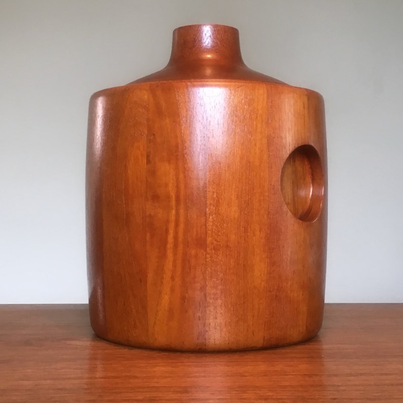 Henning Koppel for Jensen Teak Ice Bucket Etsy