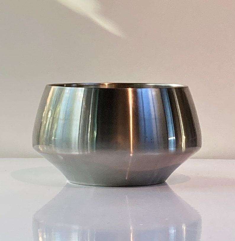 Henning Koppel Stainless Caravel salad bowl for Georg Jensen image 2