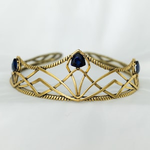 Bruno’s Crown in Blue & Antique Gold