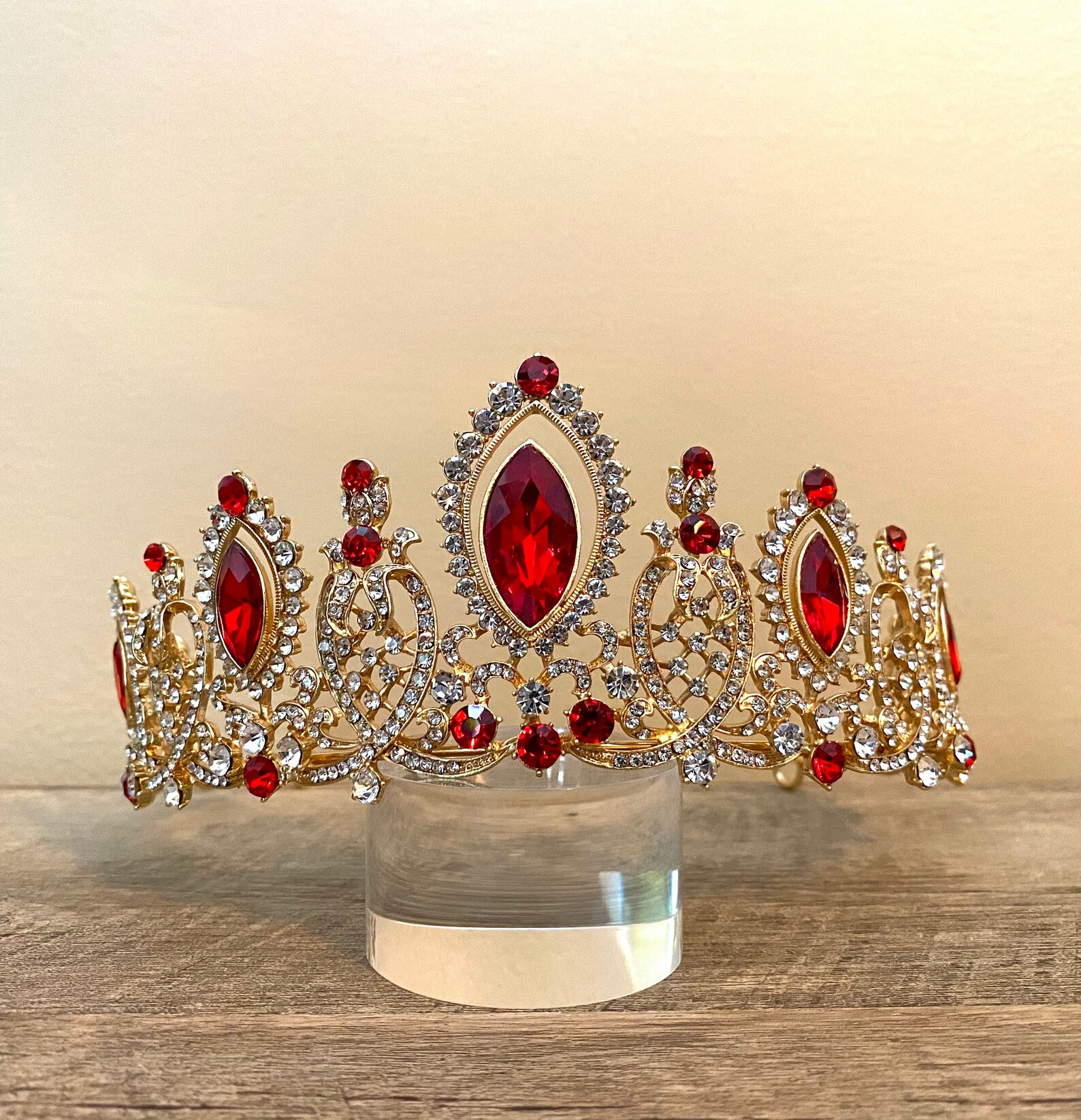 Brianna's Tiara in Red Etsy