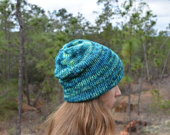 Knitted beanie knitted double winter hat knit wool hat knit head gear colorful patterned gray green cap with lining women men hat