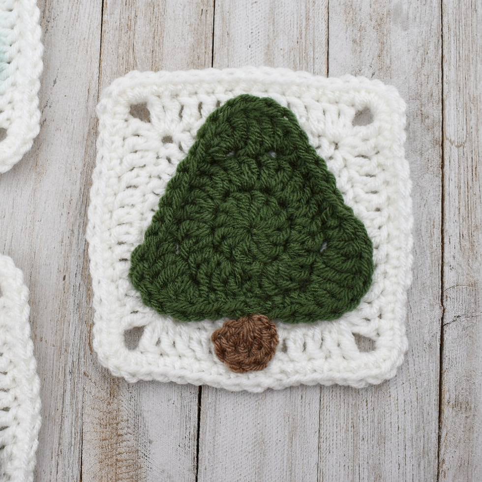 Christmas Tree Granny Square Easy Crochet Digital Pattern Etsy