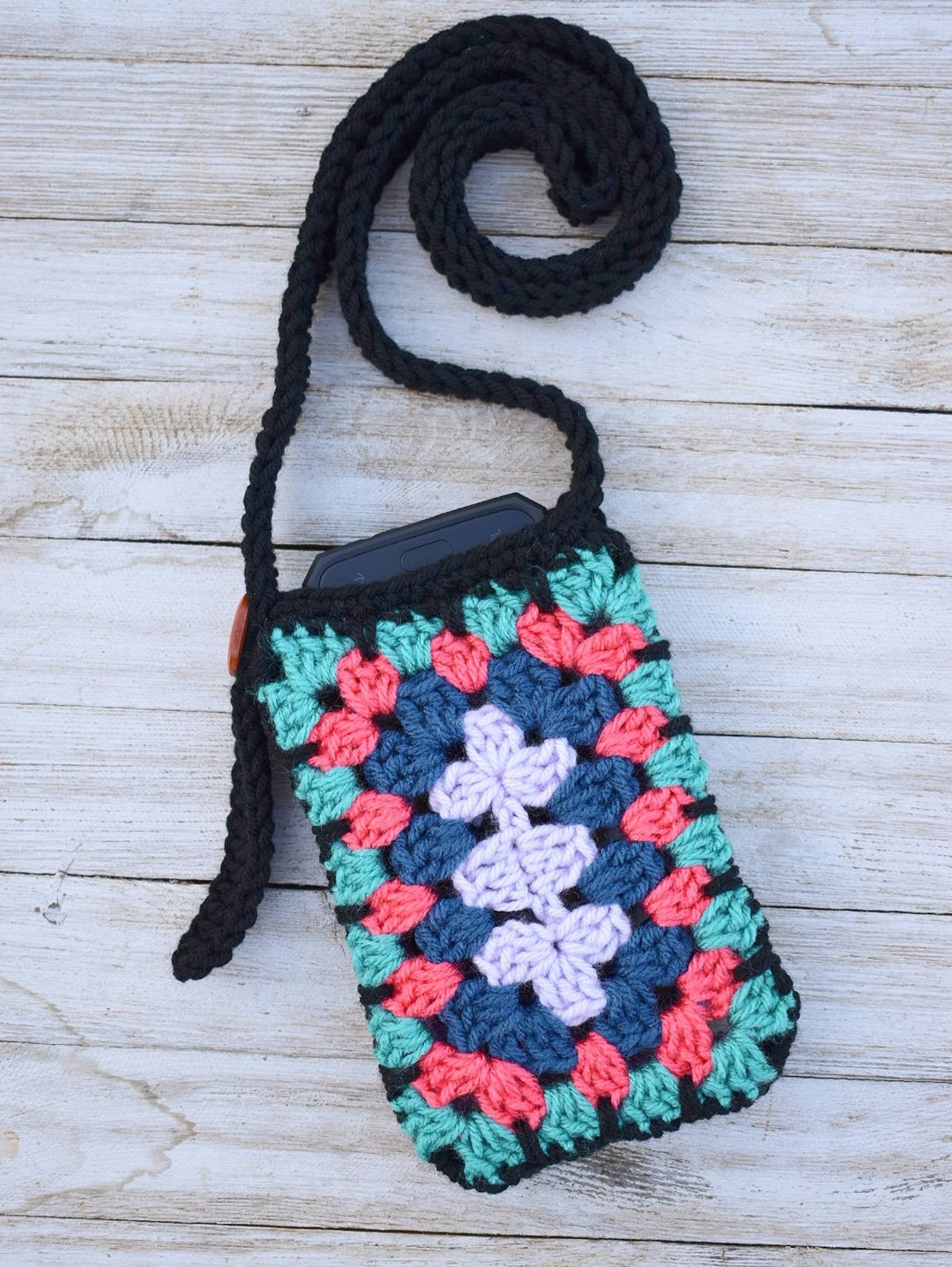 Crochet Pattern Crochet Phone Bag Pattern Crochet Granny Etsy