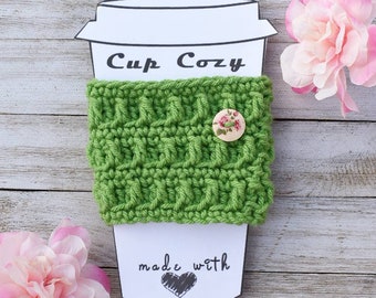 Easy Crochet Cup Cozy Pattern – Beginner Friendly (PDF Pattern)