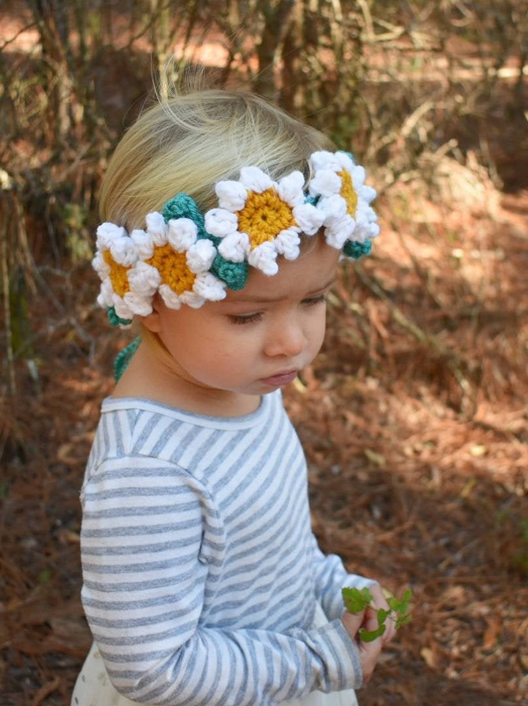 Flower Crown Pattern Digital Crochet Pattern Crochet Flower Tutorial