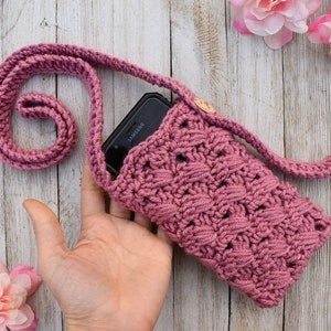 Crochet Phone Bag Pattern – Crossbody Cell Phone Purse (Digital Download) image 3