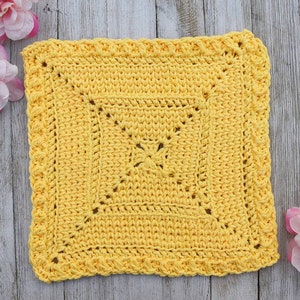 Digital Pattern crochet dishcloth, cotton dishcloth crochet instructions, instant download washcloth pattern