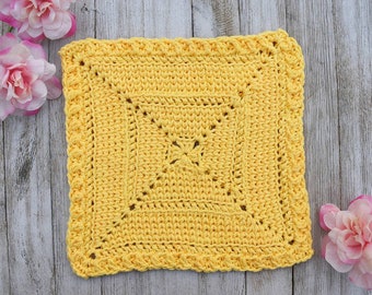 Digital Pattern crochet dishcloth, cotton dishcloth crochet instructions, instant download washcloth pattern