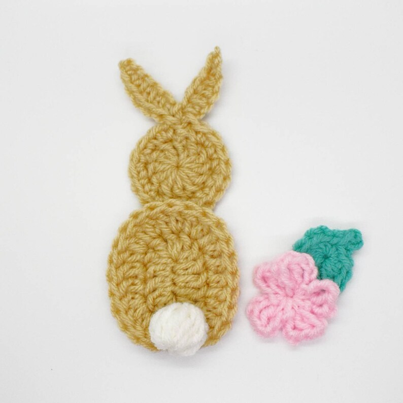 Bunny Rabbit Crochet Pattern Applique for Baby Blankets Etsy