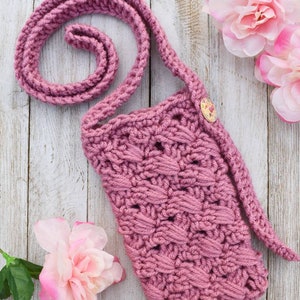 Crochet Phone Bag Pattern – Crossbody Cell Phone Purse (Digital Download) image 4
