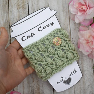 Crochet Pattern - cup cozie digital crochet pattern - instant download easy crochet pattern - cup cozy pattern - coffee cozy instructions