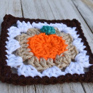 Pumpkin Granny Square Crochet Pattern, Easy Beginner (PDF Pattern) image 6