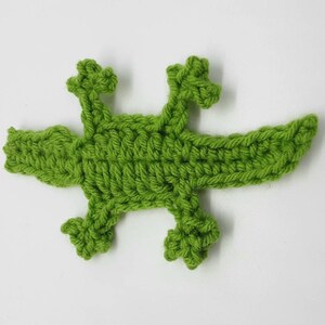Crochet Alligator Applique Pattern, Easy Gator Design (PDF Pattern) - Etsy
