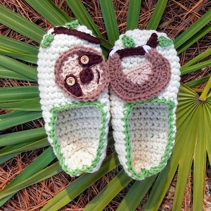 Happy Sloth Crochet slippers Pattern, handmade slippers, pdf easy crochet pattern, crochet womens slippers, instant download crochet pattern