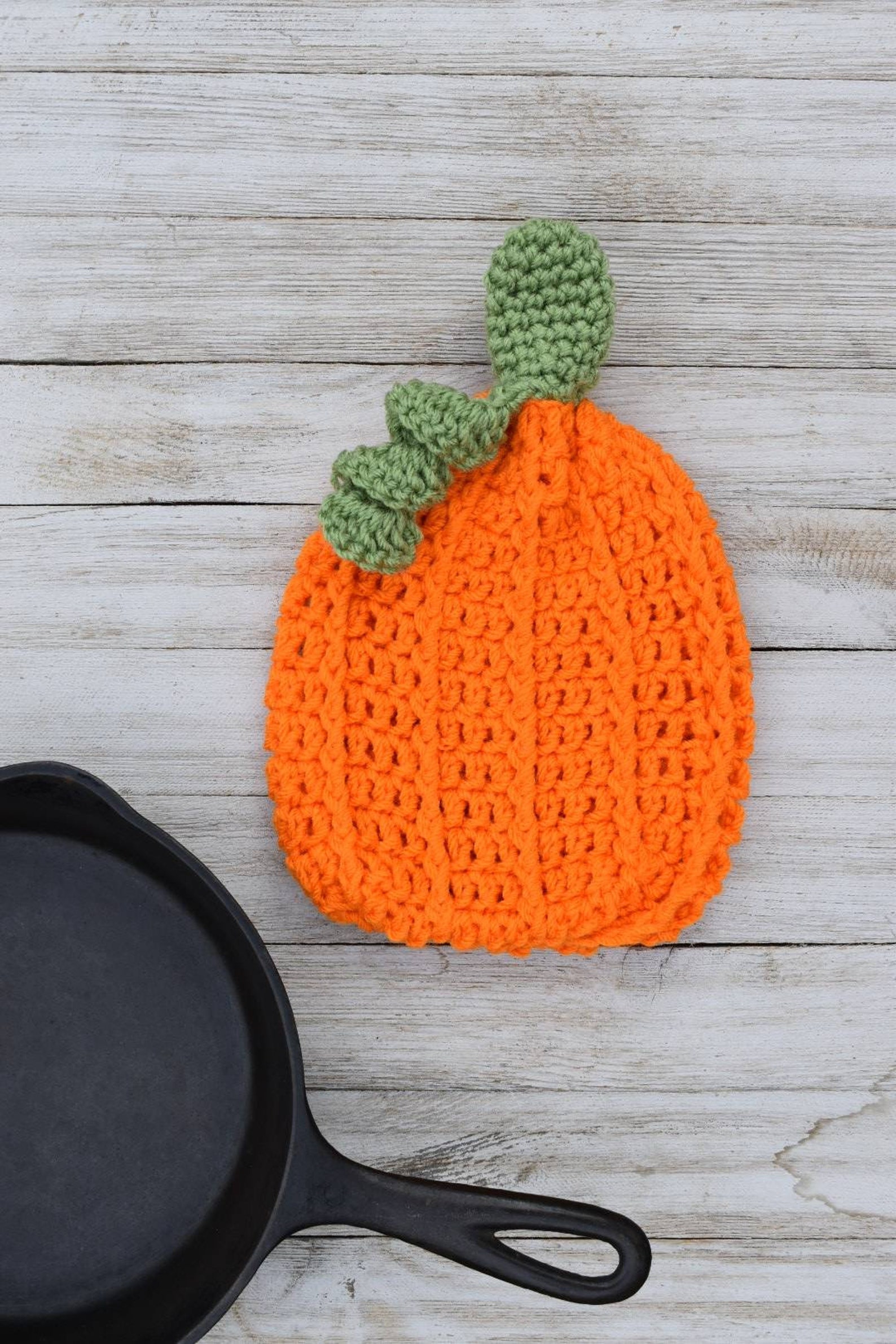 Pumpkin Hot Pad Crochet Pattern Instant Download Digital Easy Etsy