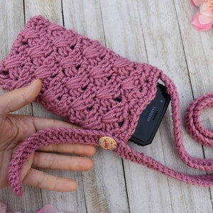 Crochet Phone Bag Pattern – Crossbody Cell Phone Purse (Digital Download) image 5