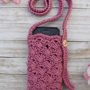 Digital Crochet Phone Bag Pattern Crossbody Phone Bag Instructions ...
