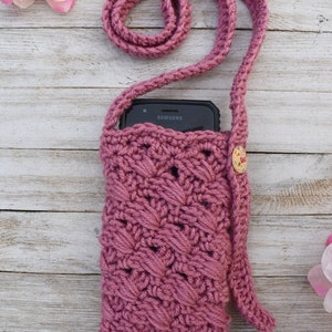 Crochet Phone Bag Pattern – Crossbody Cell Phone Purse (Digital Download) image 6