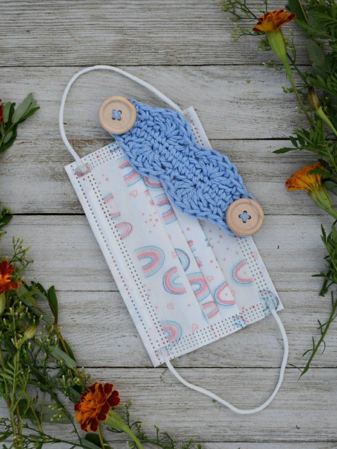 Face mask extenders crochet ear saver pattern easy crochet Etsy