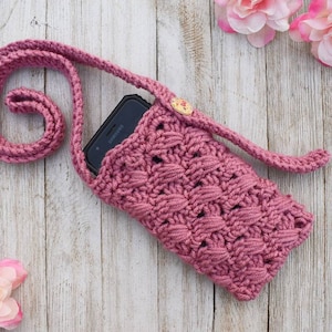 Crochet Phone Bag Pattern – Crossbody Cell Phone Purse (Digital Download) image 2