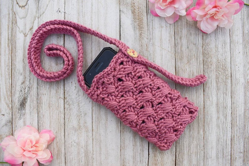 Crochet Phone Bag Pattern – Crossbody Cell Phone Purse (Digital Download) image 2