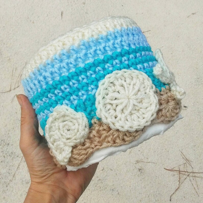 Ocean Waves Crochet handmade toilet paper roll cover bath ...