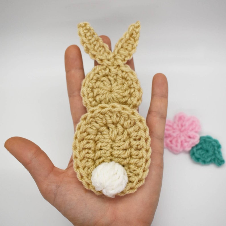 Bunny Rabbit Crochet Pattern Applique for Baby Blankets Etsy