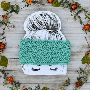 Crochet Headband pattern, women&#39;s earwarmer easy crochet pattern, crochet winter headbands digital pattern, Tally Time Headband