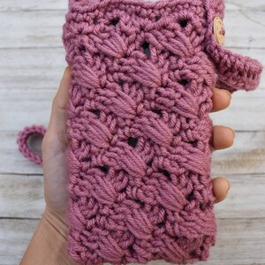 Crochet Phone Bag Pattern – Crossbody Cell Phone Purse (Digital Download) image 7