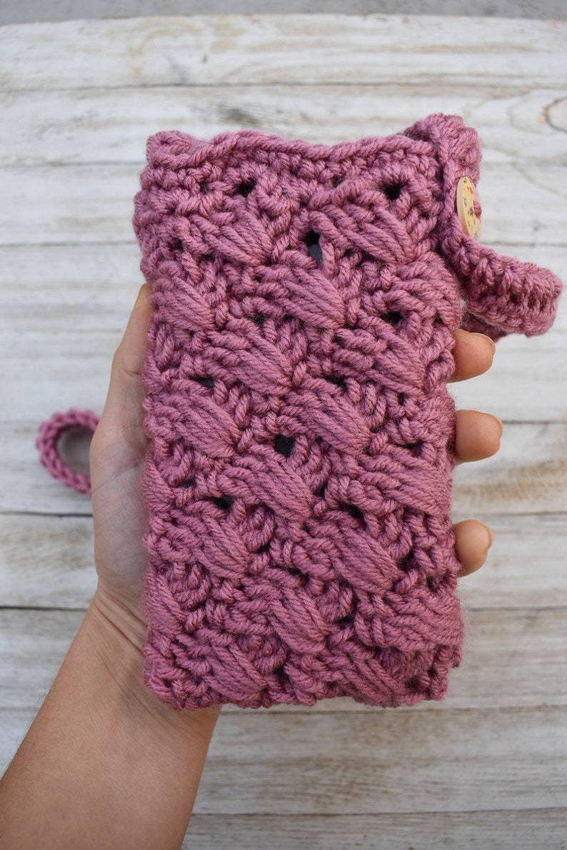 Crochet Phone Bag Pattern – Crossbody Cell Phone Purse (Digital Download) image 7