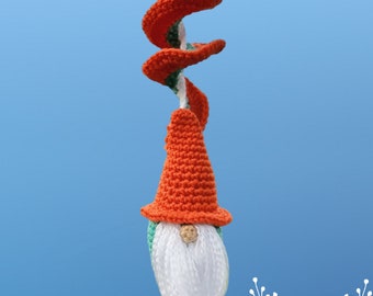 Gnome Wind Spinner Crochet Pattern, Garden Wind Chime (Digital Download)