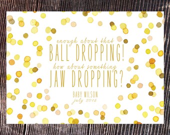 New Years Eve Pregnancy Announcement