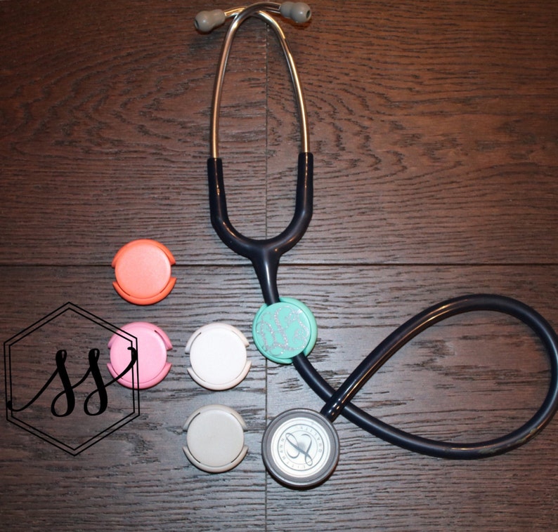 Stethoscope Monogram Clip Stethoscope Accessories Nurse Etsy