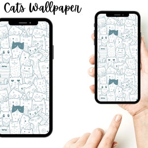 Cats | Cat Mom | Cat Lover  Phone Wallpaper | Digital Download