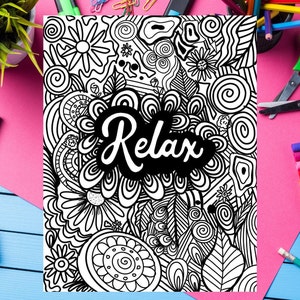 Relaxing Adult Printable Coloring Pages Inspirational Quote