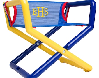 Personalized toddler director chair - Child portable - Use indoors and out - USA Made