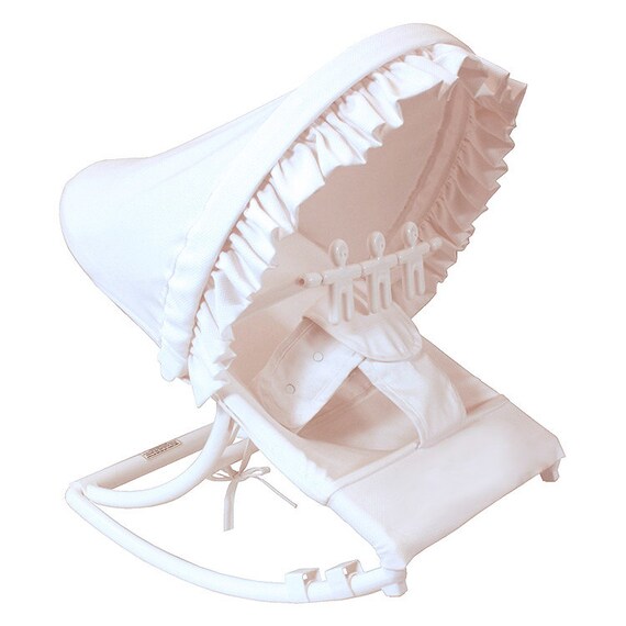 white baby rocker