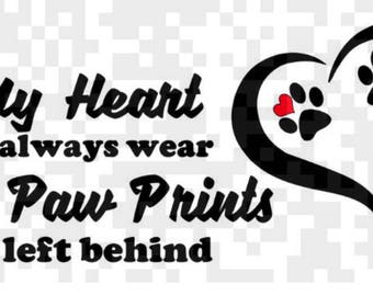 Download Rainbow paw print | Etsy
