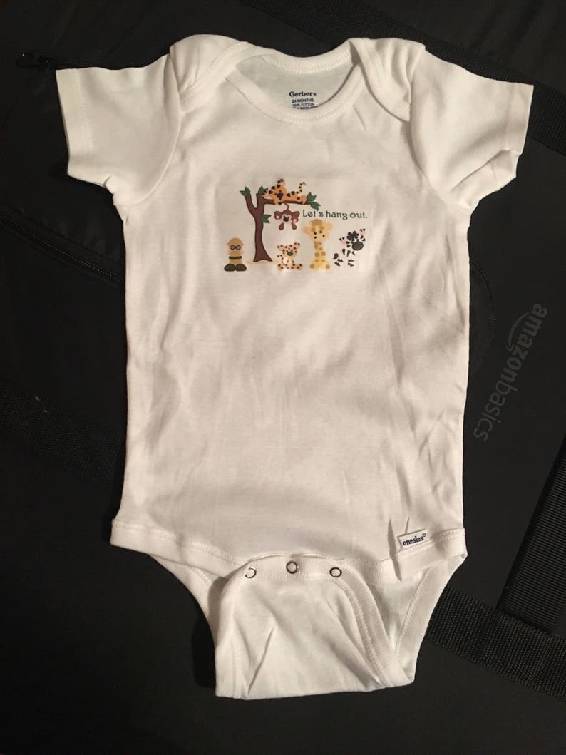 Safari Animals Baby Shirt for Boy or Girl Jungle Safari Baby | Etsy