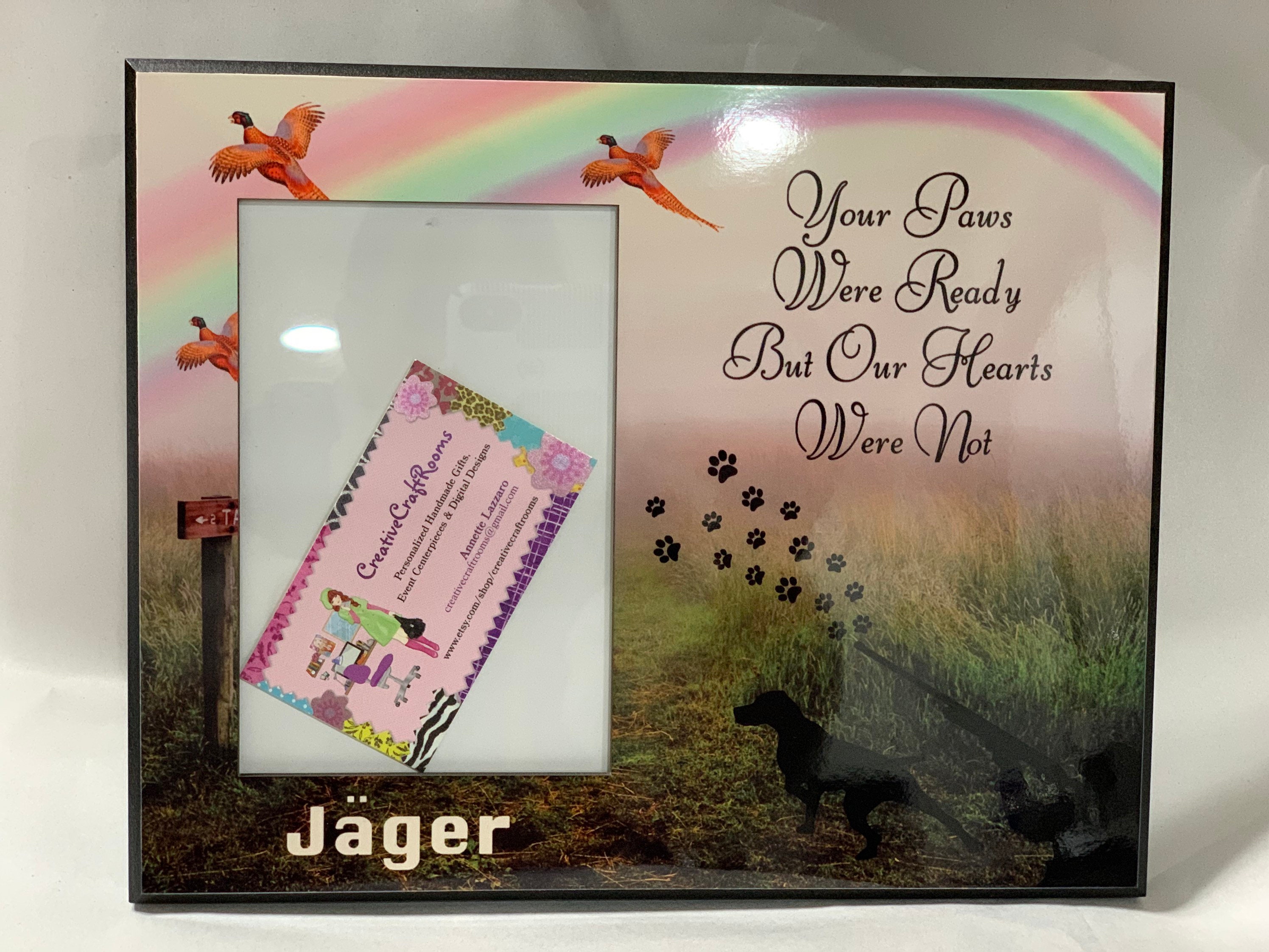 Hunting Dog Memorial Frame German Shorthair Memorial Pet Etsy