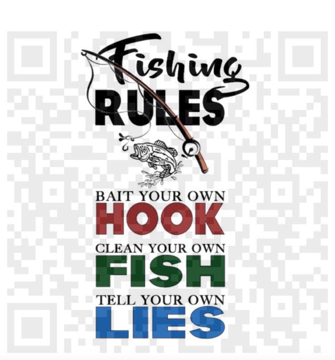 Fishing Rules Png Fishing Rules Wall Art Quote DIGITAL Mens Etsy