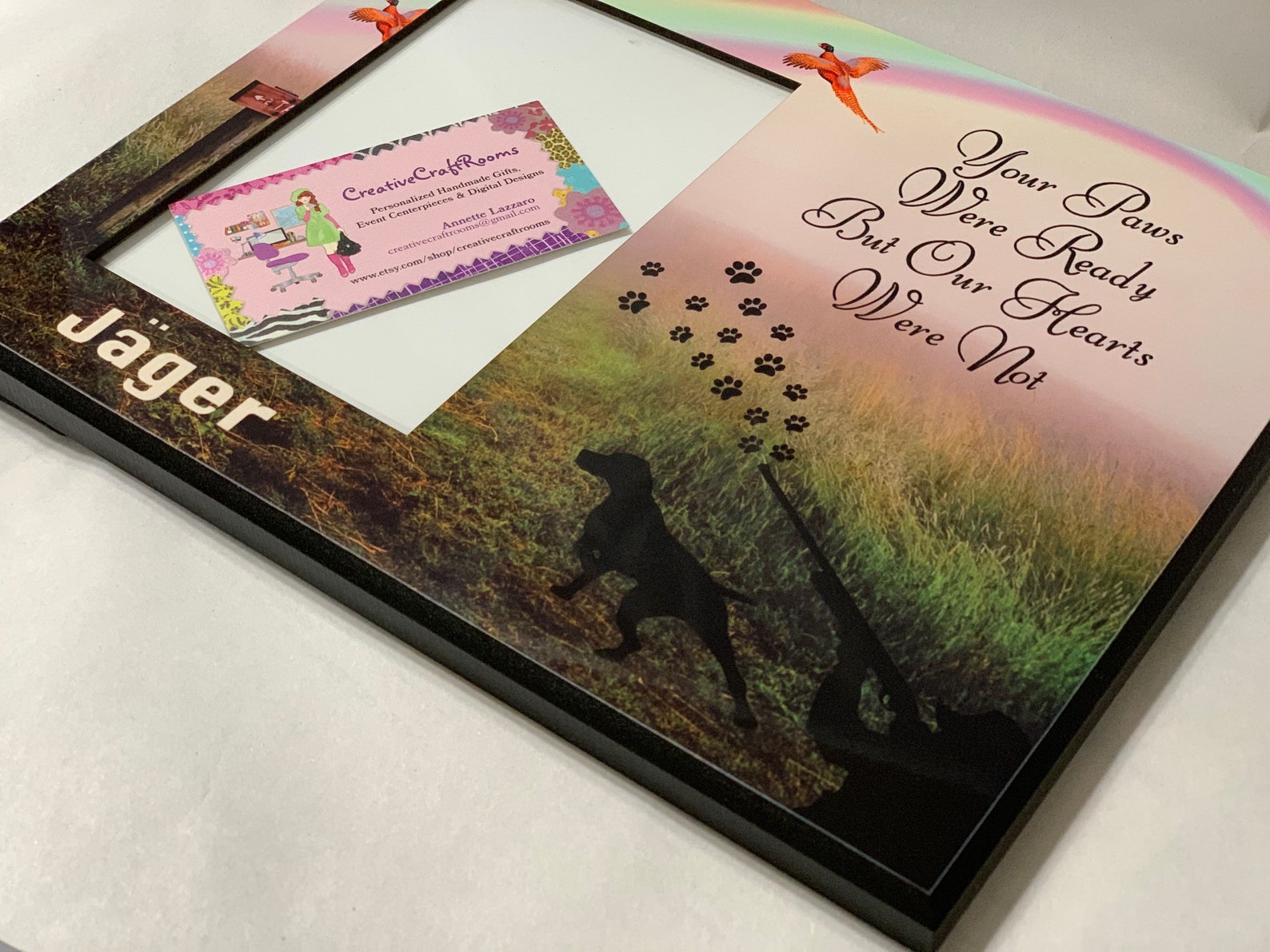 Hunting Dog Memorial Frame German Shorthair Memorial Pet Etsy