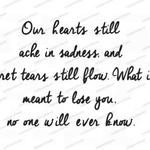 Our hearts still ache with sadness PNG, Your wings were ready but our hearts were not PNG, Png, Cricut, Print and Cut File
