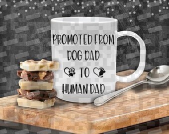 Befördert von Hundevater zu menschlichem Vater PNG und svg, Dog Dad svg, New Dad svg